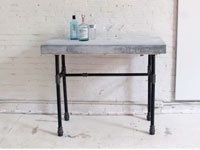 Building a Concrete and Iron Bar Table