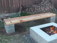 Building an Outdoor Concrete Bench