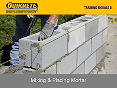 Mixing & Placing Mortar