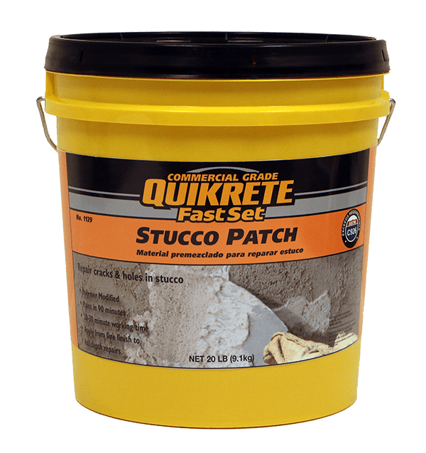 QUIKRETE<sup>®</sup> FastSet<sup>™</sup> Stucco Patch  (No. 1139-92)